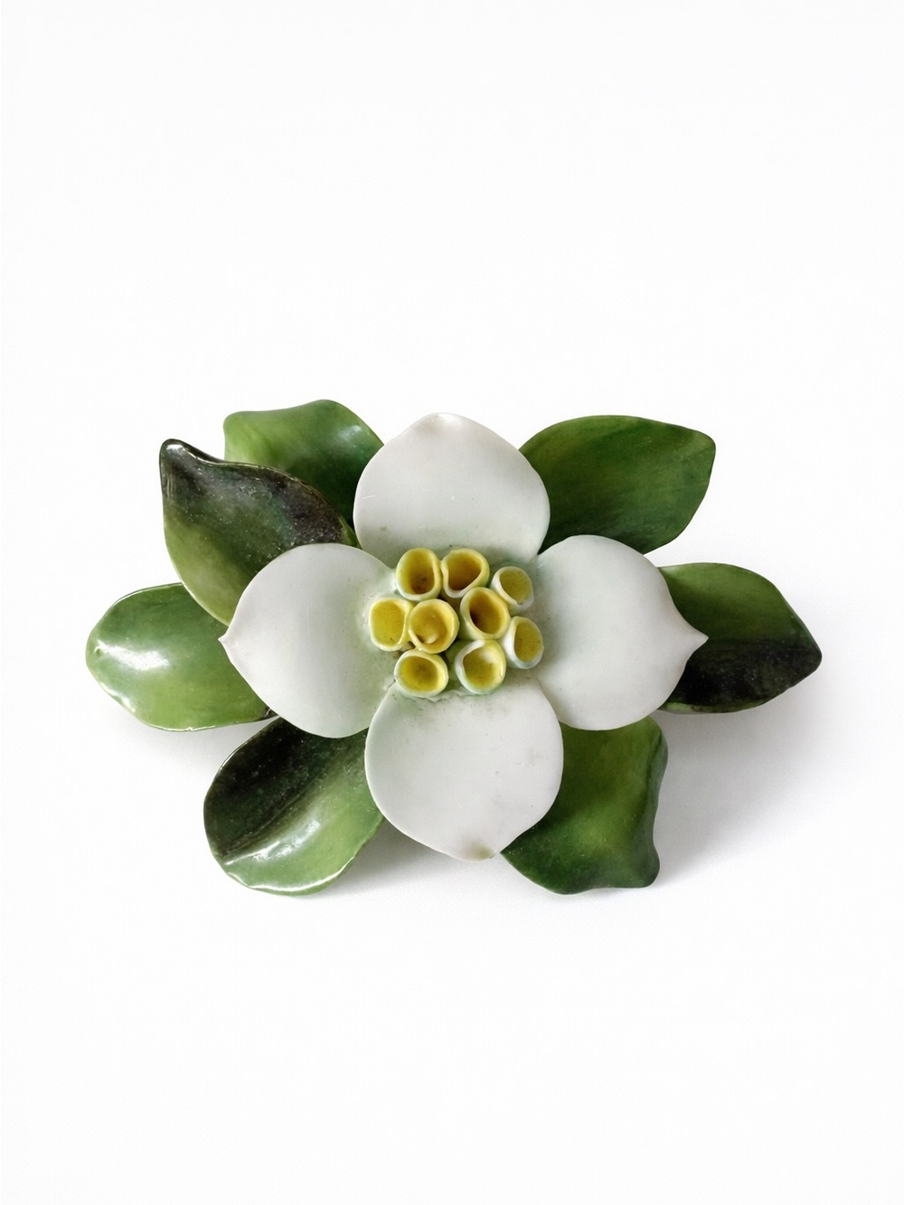 Vintage Staffordshire Fine Bone China Floral Brooch by Cara China